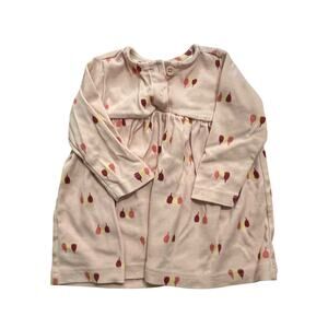 Hanna Andersson Pink Dress with Colorful Flower Pattern | 6-12 months